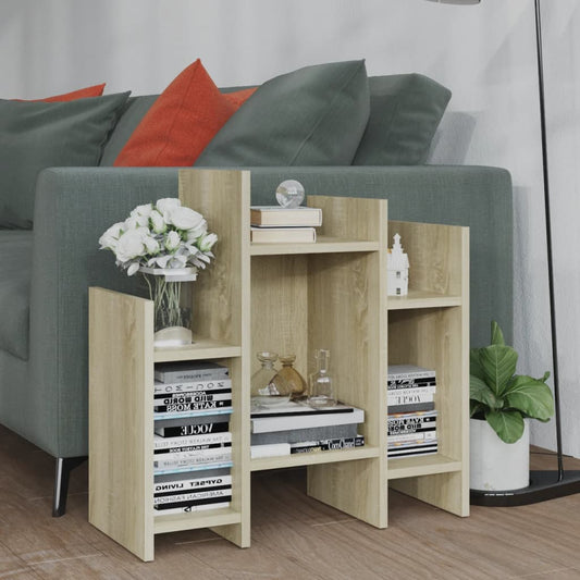 Bijzetkast 60x26x60 cm bewerkt hout sonoma eikenkleurig is nu te koop bij PeponiXL, paradijselijk wonen!