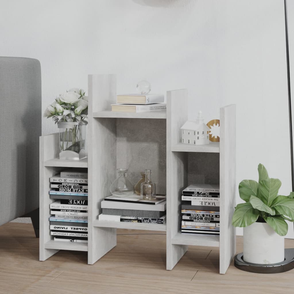 Bijzetkast 60x26x60 cm bewerkt hout betongrijs is nu te koop bij PeponiXL, paradijselijk wonen!