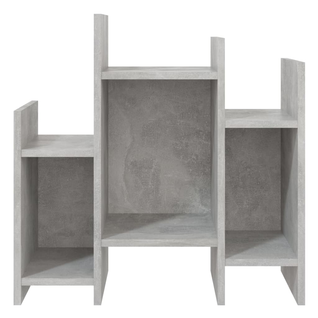 Bijzetkast 60x26x60 cm bewerkt hout betongrijs is nu te koop bij PeponiXL, paradijselijk wonen!