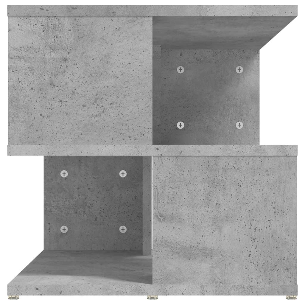 Bijzettafel 40x40x40 cm bewerkt hout betongrijs is nu te koop bij PeponiXL, paradijselijk wonen!