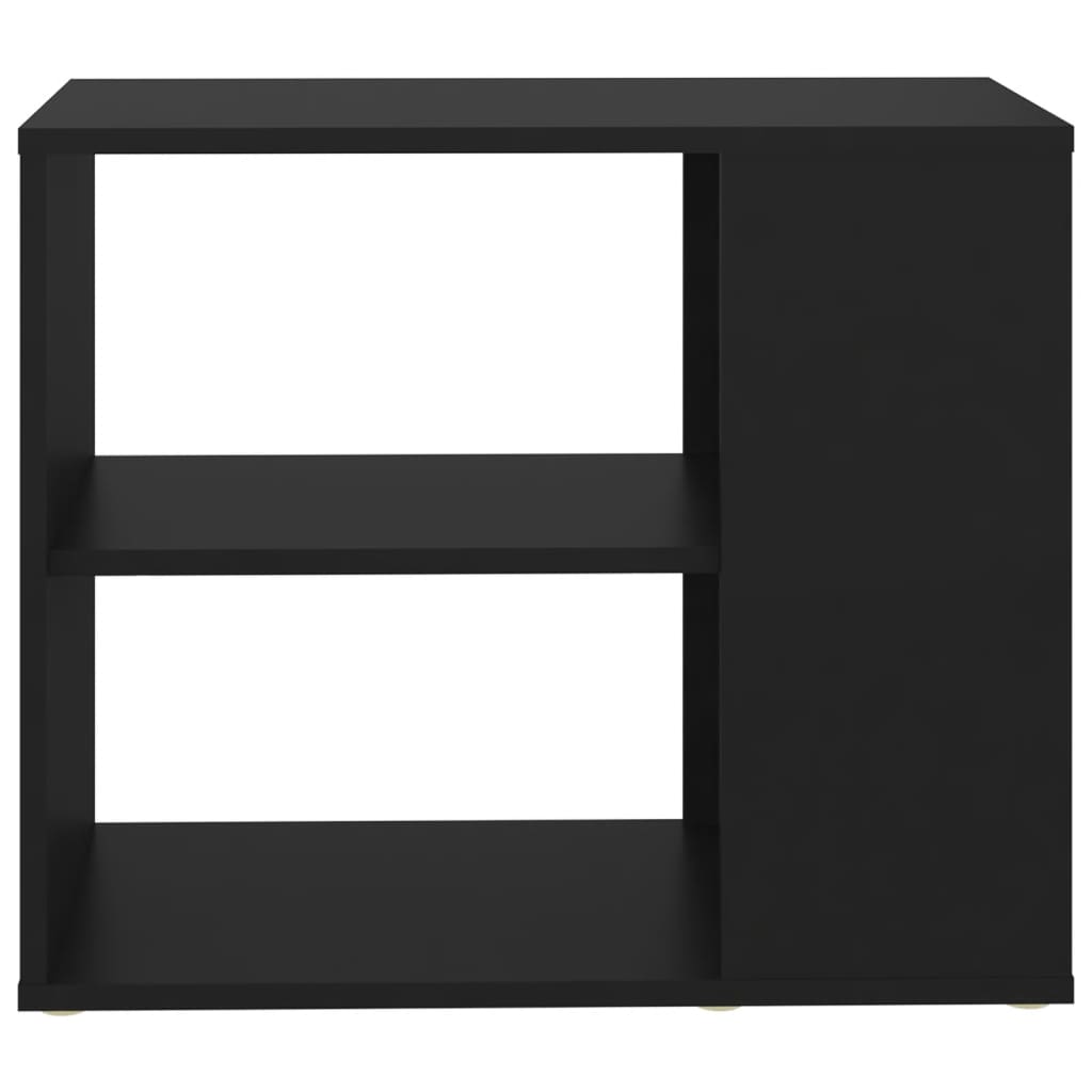 Bijzetkast 60x30x50 cm bewerkt hout zwart is nu te koop bij PeponiXL, paradijselijk wonen!