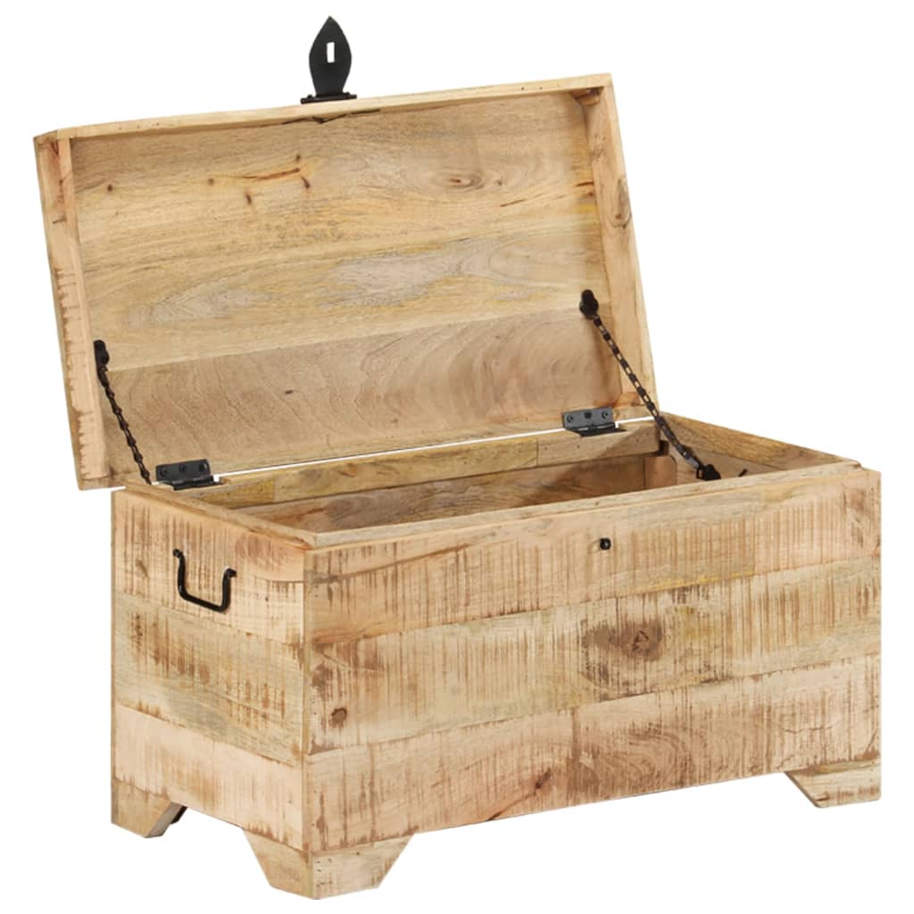 Opbergkist massief ruw mangohout is nu te koop bij PeponiXL, paradijselijk wonen!