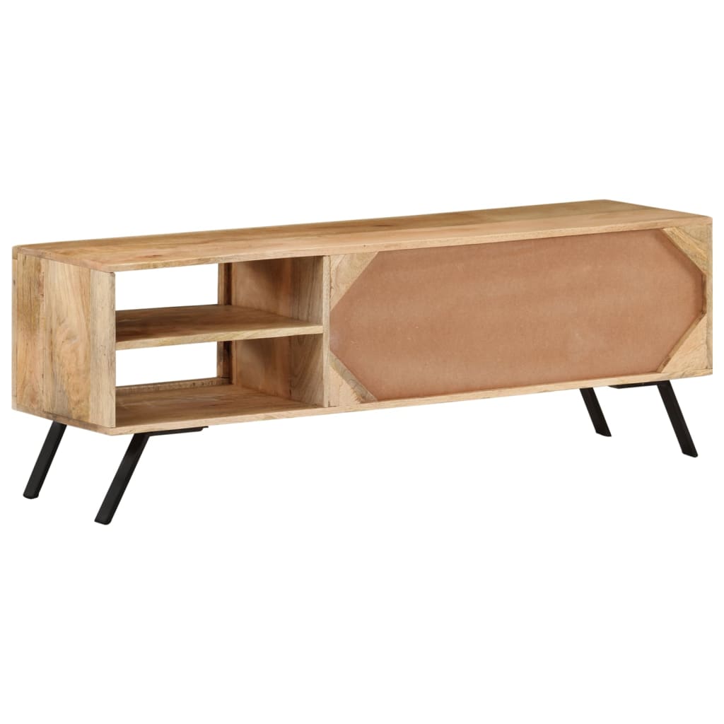 Tv-meubel 110x30x40 cm massief mangohout is nu te koop bij PeponiXL, paradijselijk wonen!