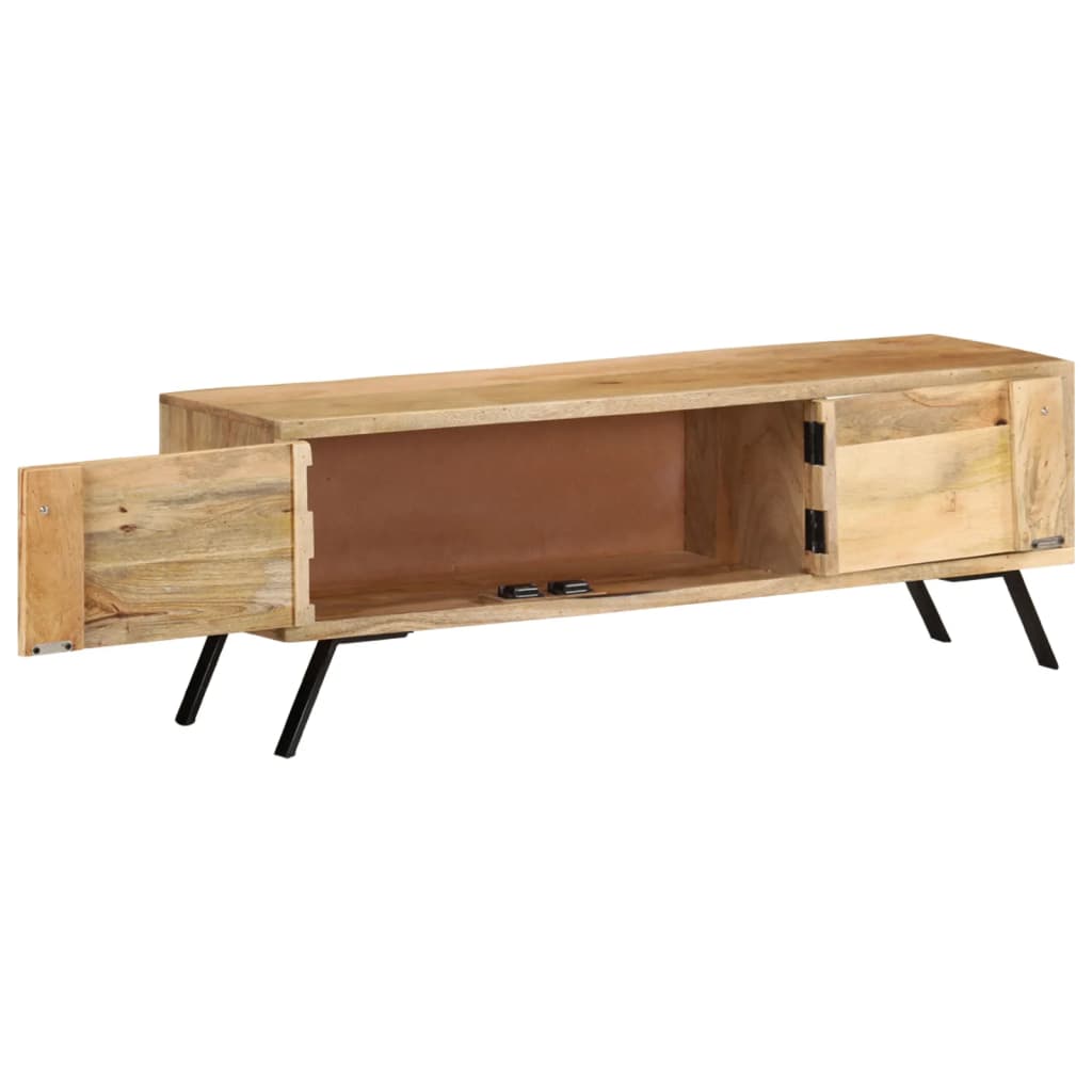 Tv-meubel 110x30x40 cm massief mangohout is nu te koop bij PeponiXL, paradijselijk wonen!