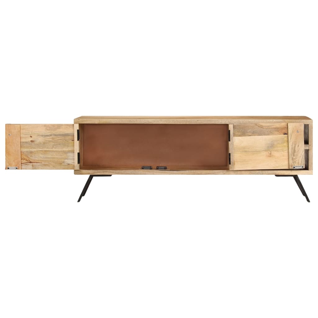 Tv-meubel 110x30x40 cm massief mangohout is nu te koop bij PeponiXL, paradijselijk wonen!