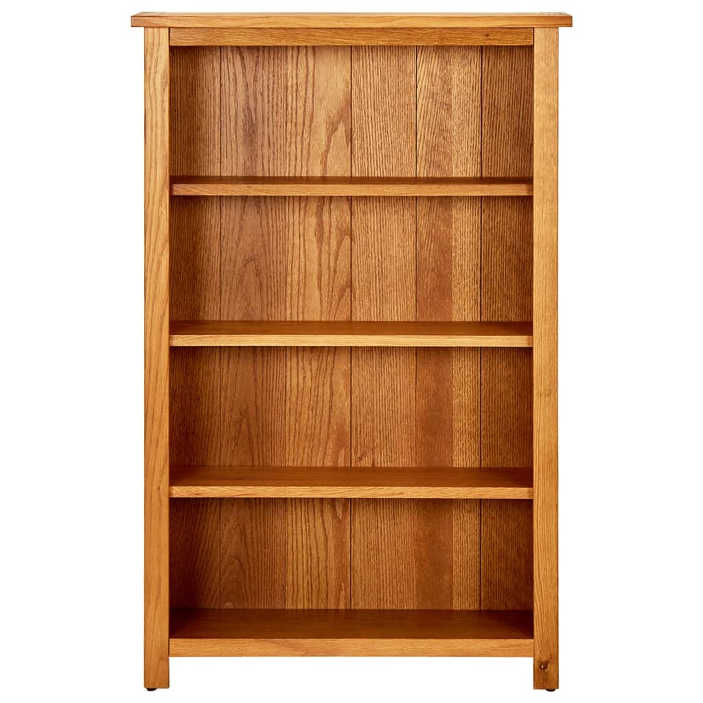 Boekenkast met 4 schappen 70x22x110 cm massief eikenhout is nu te koop bij PeponiXL, paradijselijk wonen!