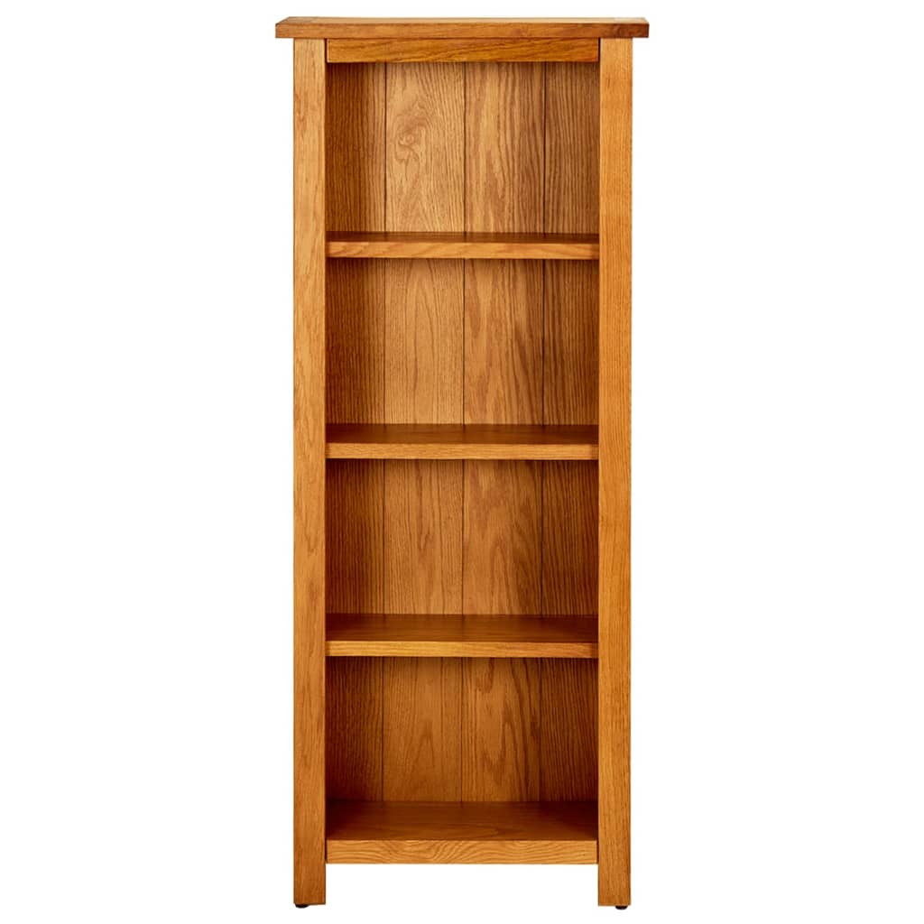 Boekenkast met 4 schappen 45x22x110 cm massief eikenhout is nu te koop bij PeponiXL, paradijselijk wonen!
