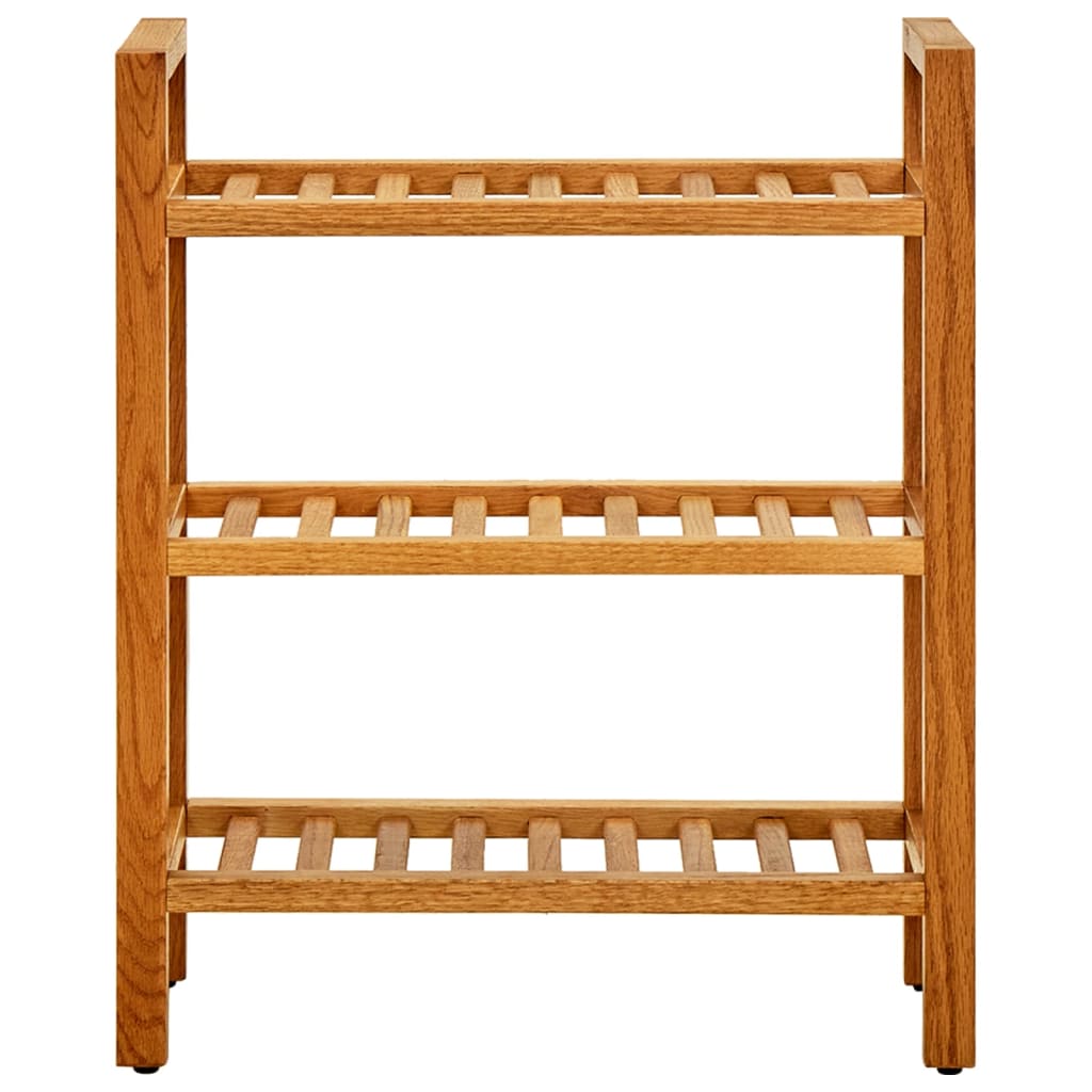 Schoenenrek met 3 schappen 50x27x60 cm massief eikenhout is nu te koop bij PeponiXL, paradijselijk wonen!