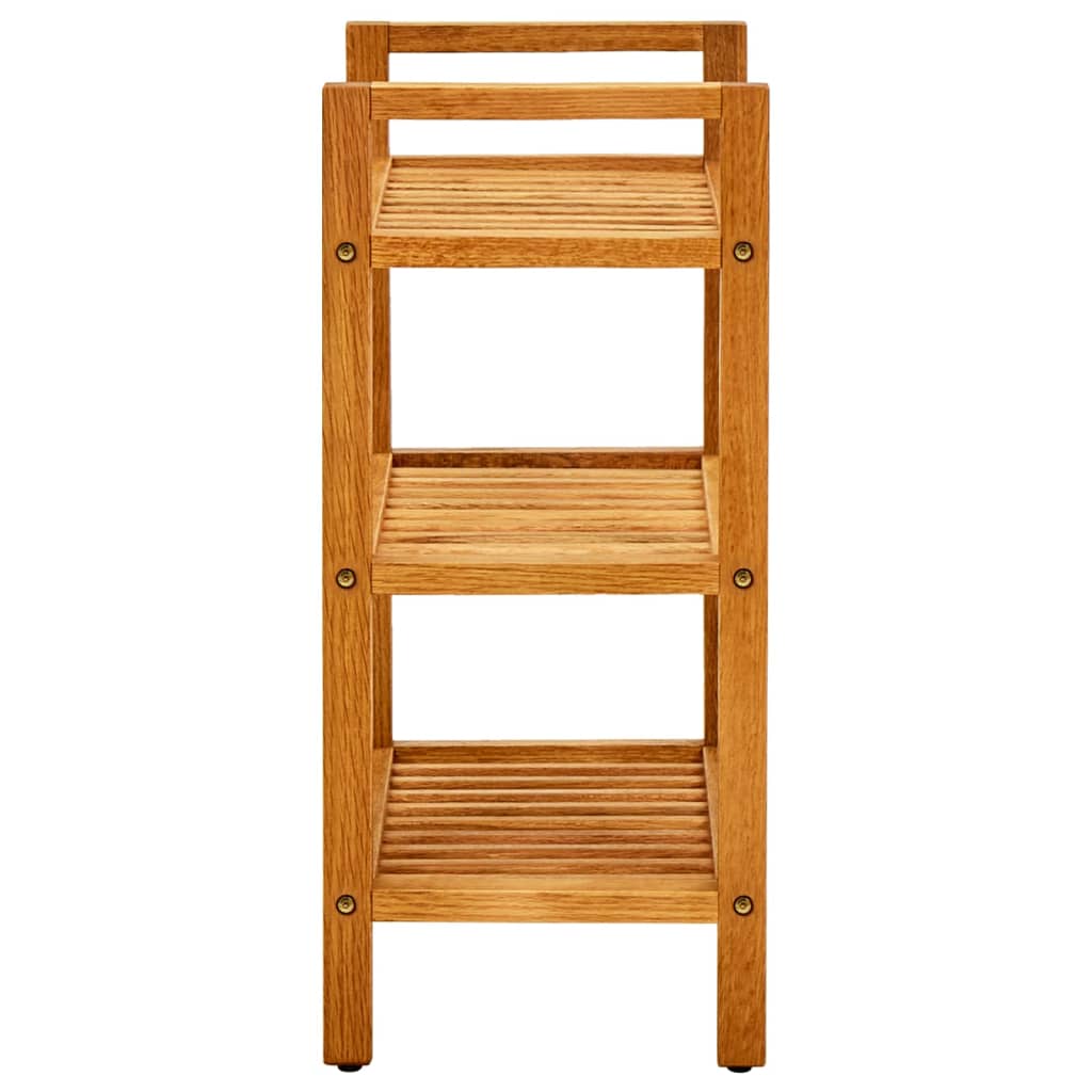Schoenenrek met 3 schappen 50x27x60 cm massief eikenhout is nu te koop bij PeponiXL, paradijselijk wonen!