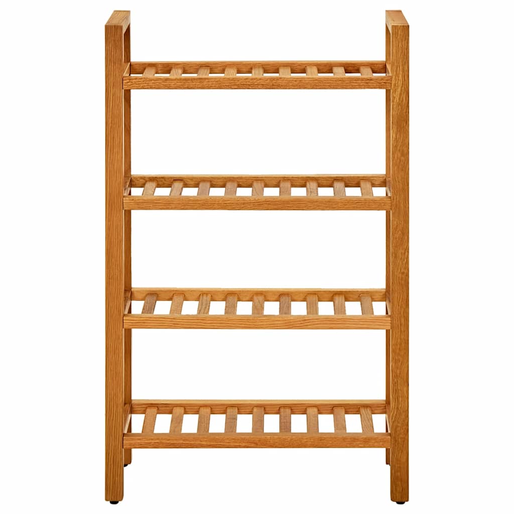 Schoenenrek met 4 schappen 50x27x80 cm massief eikenhout is nu te koop bij PeponiXL, paradijselijk wonen!