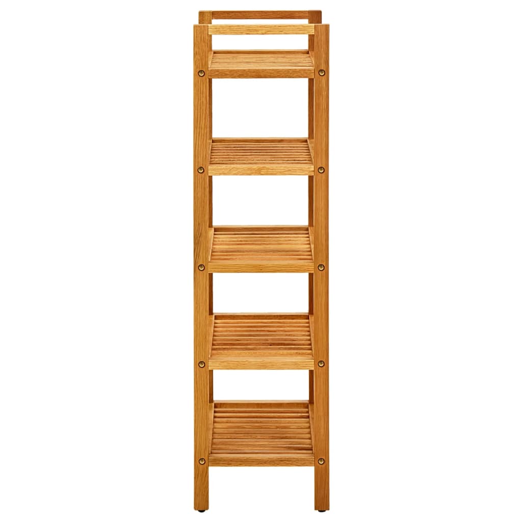 Schoenenrek met 5 schappen 50x27x100 cm massief eikenhout is nu te koop bij PeponiXL, paradijselijk wonen!