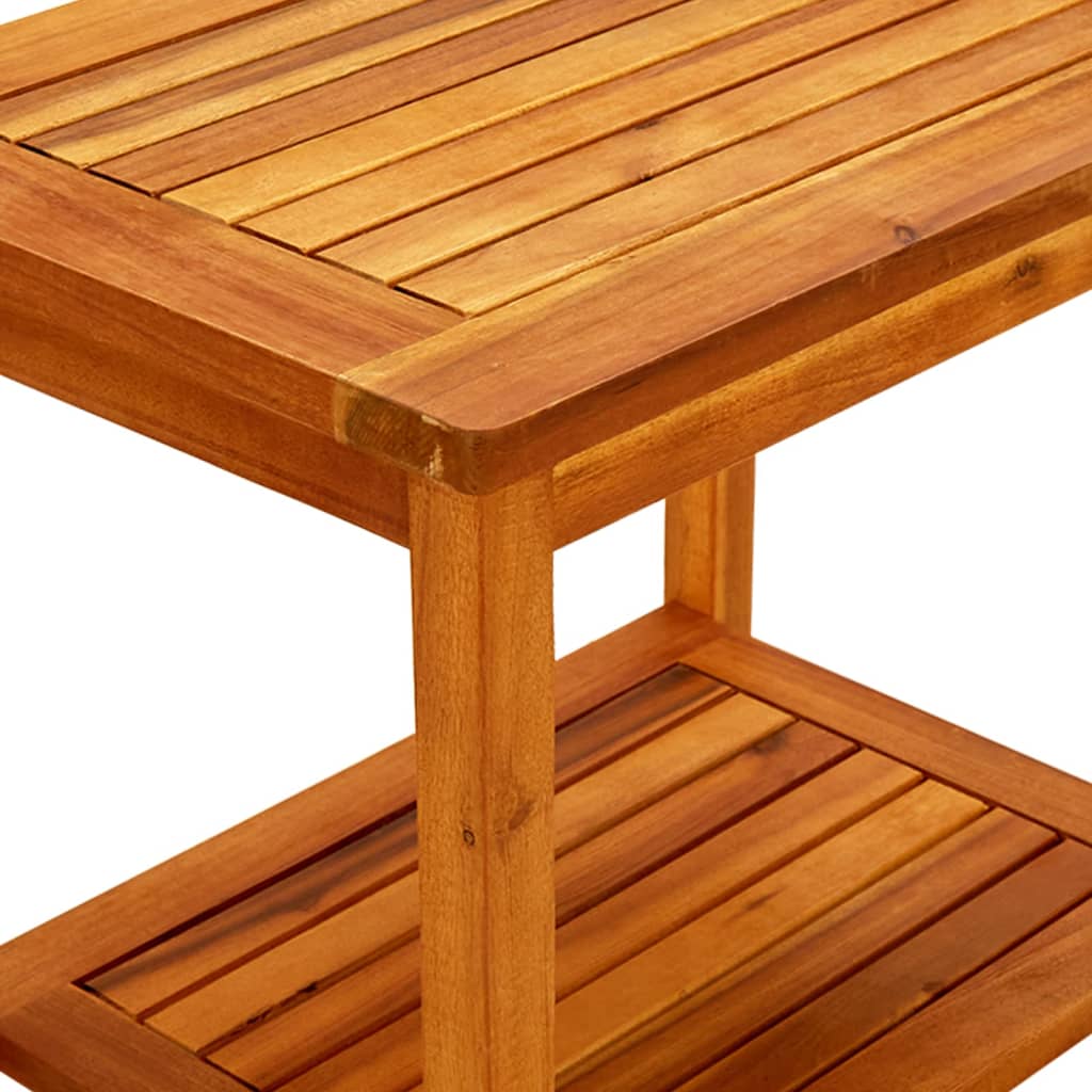 Salontafel 50x35x45 cm massief acaciahout is nu te koop bij PeponiXL, paradijselijk wonen!
