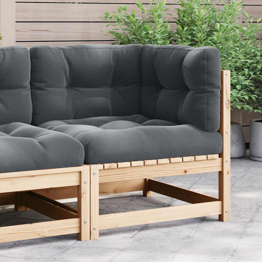 Tuinhoekbank met antracietkleurige kussens massief grenenhout is nu te koop bij PeponiXL, paradijselijk wonen!