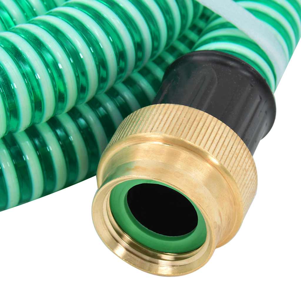 Zuigslang met messing koppelingen 1,1'' 3 m PVC groen is nu te koop bij PeponiXL, paradijselijk wonen!