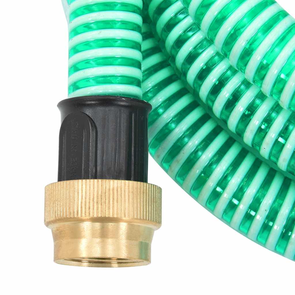 Zuigslang met messing koppelingen 1,1'' 3 m PVC groen is nu te koop bij PeponiXL, paradijselijk wonen!