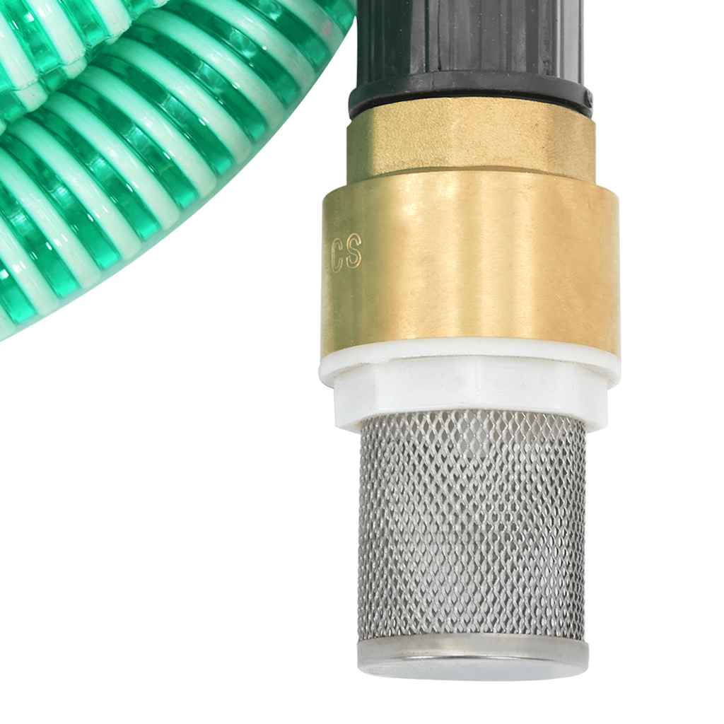 Zuigslang met messing koppelingen 1,1'' 3 m PVC groen is nu te koop bij PeponiXL, paradijselijk wonen!