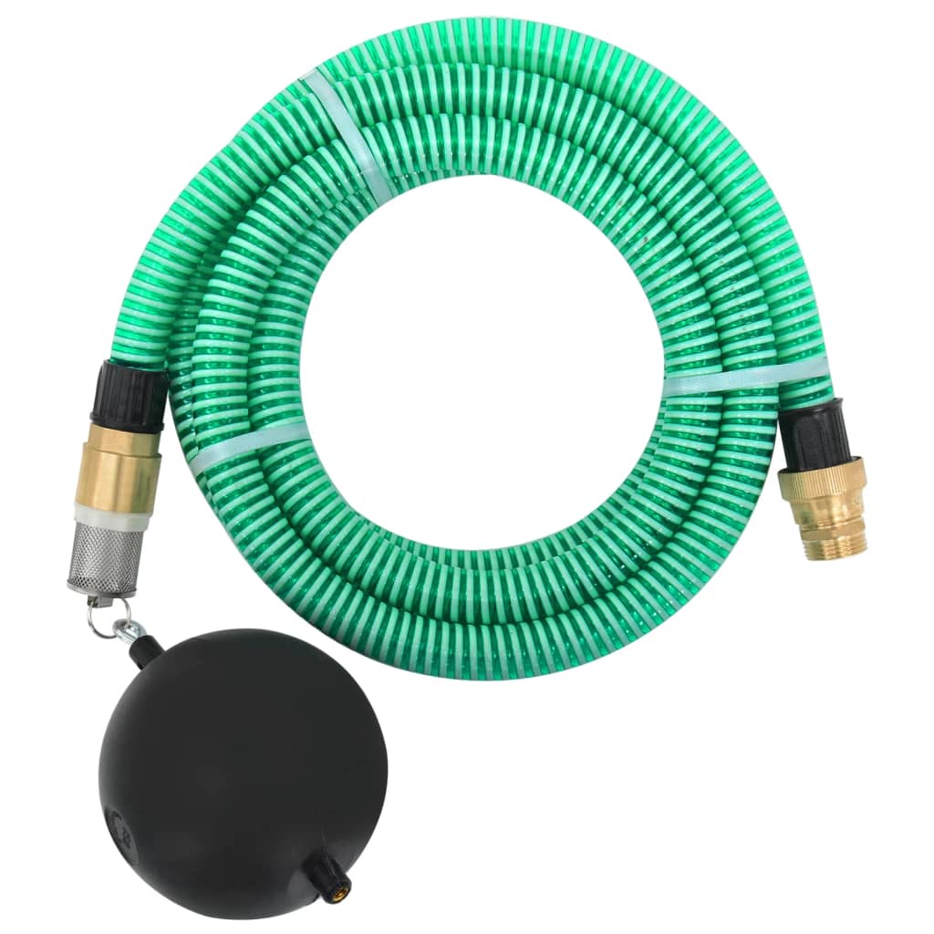Zuigslang met messing koppelingen 1,1'' 4 m PVC groen is nu te koop bij PeponiXL, paradijselijk wonen!