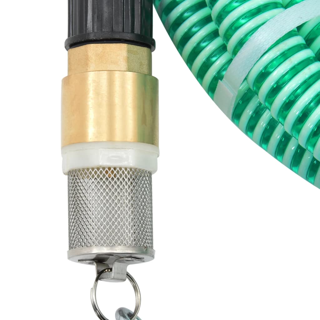 Zuigslang met messing koppelingen 1,1'' 4 m PVC groen is nu te koop bij PeponiXL, paradijselijk wonen!