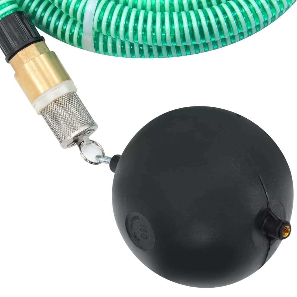 Zuigslang met messing koppelingen 1,1'' 7 m PVC groen is nu te koop bij PeponiXL, paradijselijk wonen!