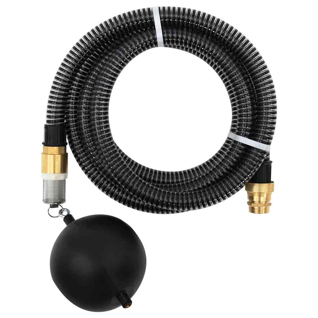 Zuigslang met messing koppelingen 1,1'' 7 m PVC zwart is nu te koop bij PeponiXL, paradijselijk wonen!