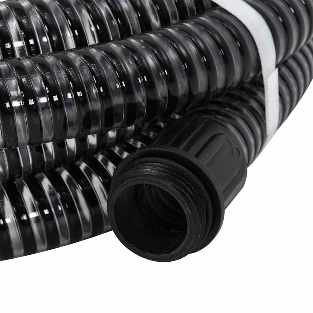 Zuigslang met messing koppelingen 1,1'' 7 m PVC zwart is nu te koop bij PeponiXL, paradijselijk wonen!