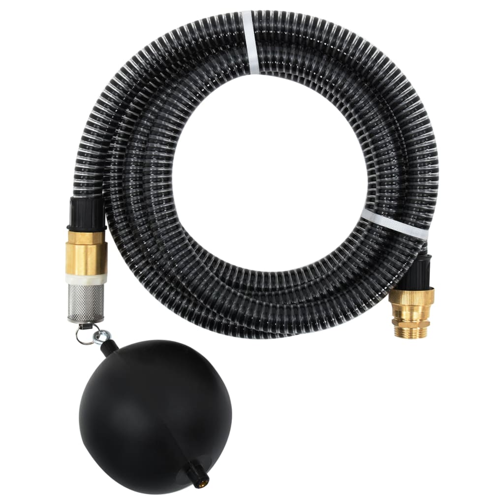 Zuigslang met messing koppelingen 1,1'' 10 m PVC zwart is nu te koop bij PeponiXL, paradijselijk wonen!