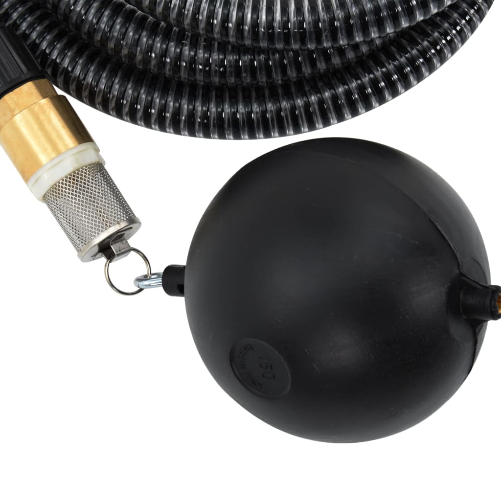 Zuigslang met messing koppelingen 1,1'' 10 m PVC zwart is nu te koop bij PeponiXL, paradijselijk wonen!