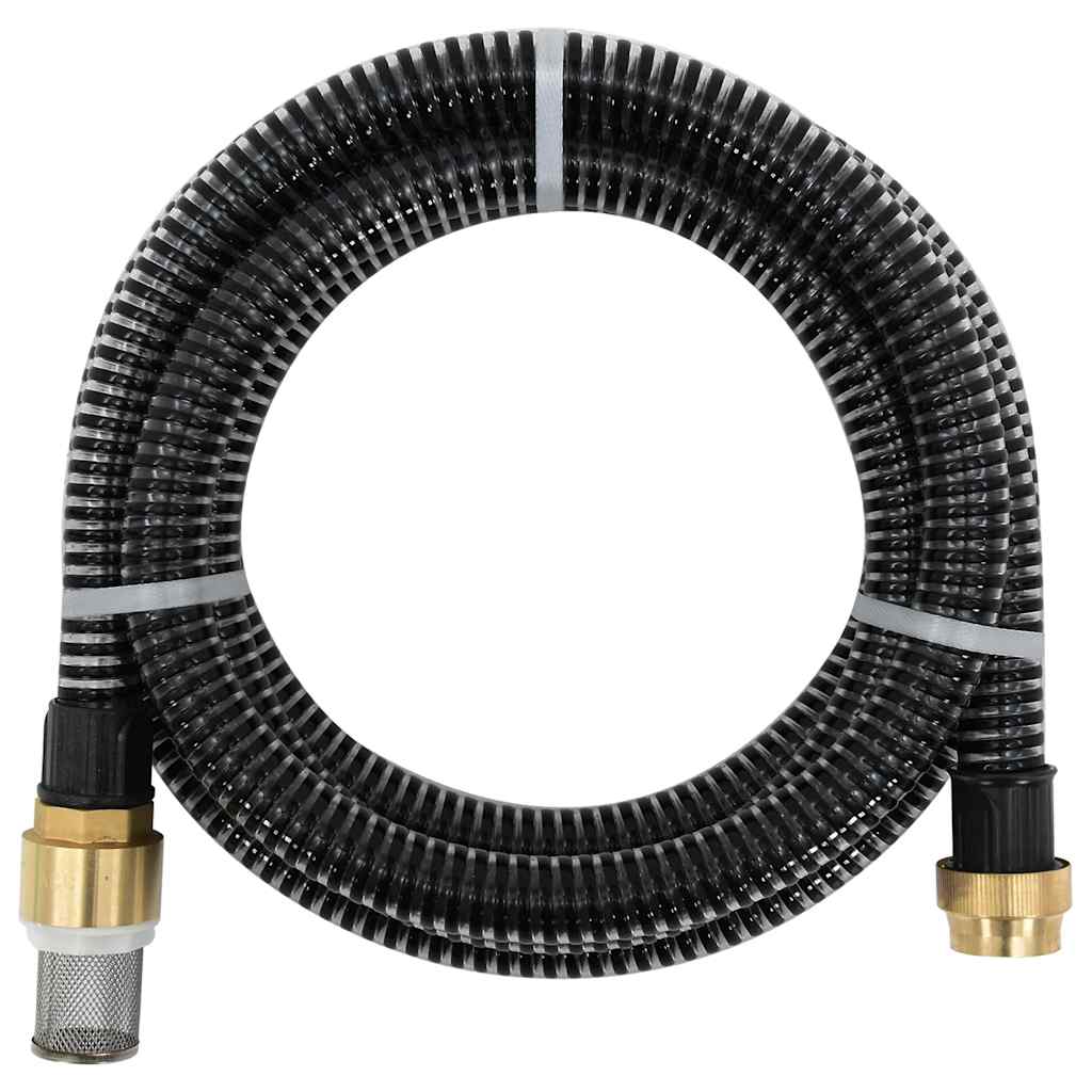Zuigslang met messing koppelingen 1,1'' 25 m PVC zwart is nu te koop bij PeponiXL, paradijselijk wonen!