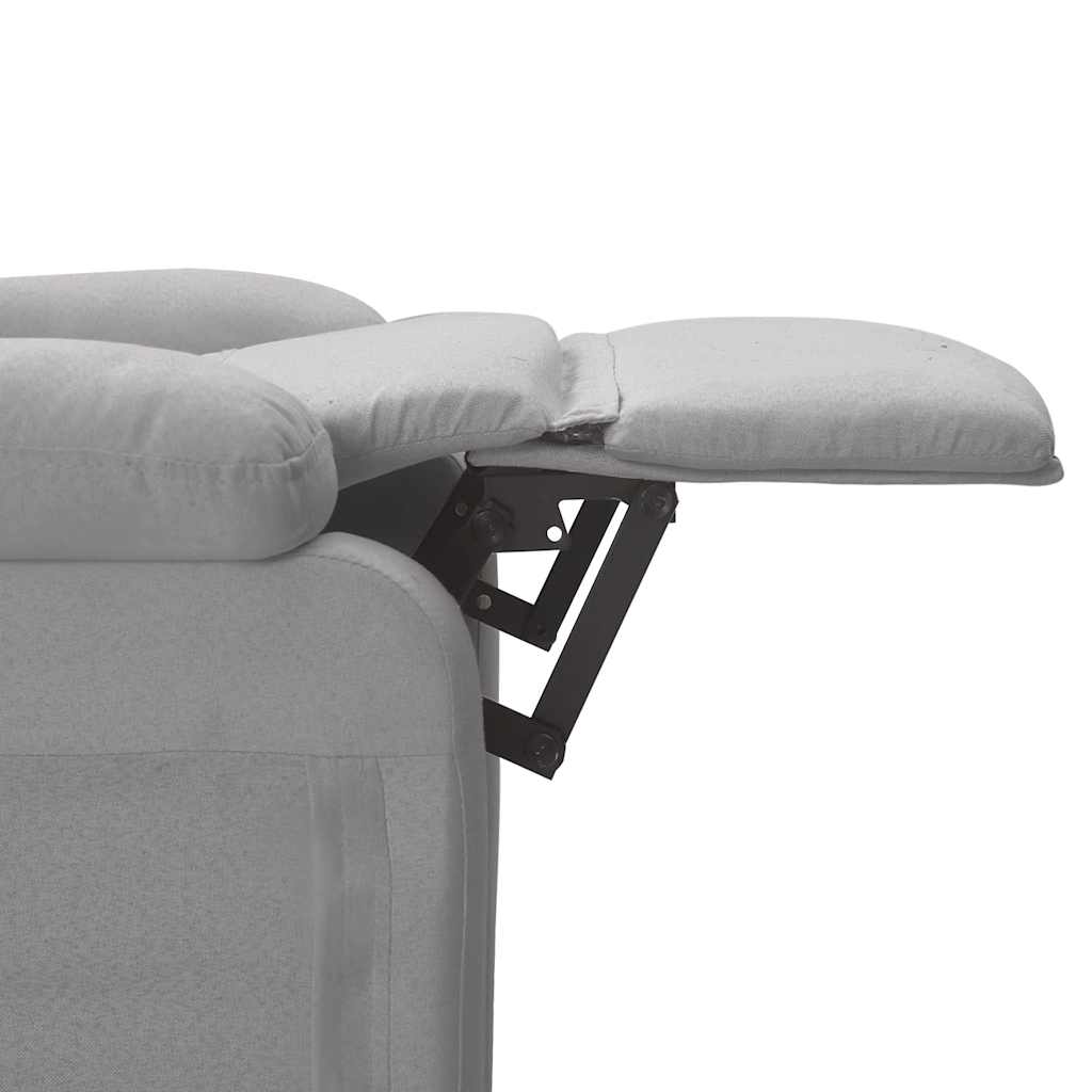 Massagestoel elektrisch stof lichtgrijs is nu te koop bij PeponiXL, paradijselijk wonen!