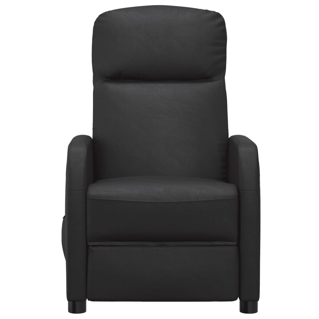 Fauteuil elektrisch verstelbaar kunstleer zwart is nu te koop bij PeponiXL, paradijselijk wonen!