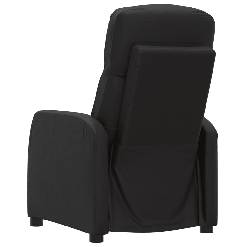 Fauteuil elektrisch verstelbaar kunstleer zwart is nu te koop bij PeponiXL, paradijselijk wonen!