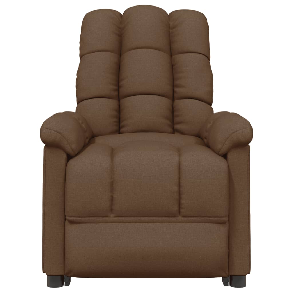 Fauteuil verstelbaar elektrisch stof bruin is nu te koop bij PeponiXL, paradijselijk wonen!