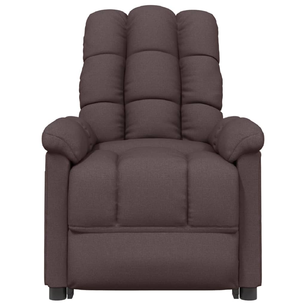 Massagestoel elektrisch verstelbaar stof donkerbruin is nu te koop bij PeponiXL, paradijselijk wonen!