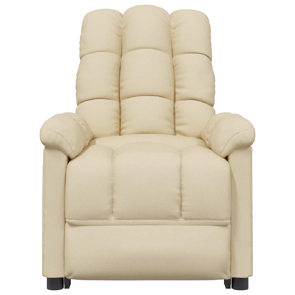 Massagestoel elektrisch stof crèmekleurig is nu te koop bij PeponiXL, paradijselijk wonen!