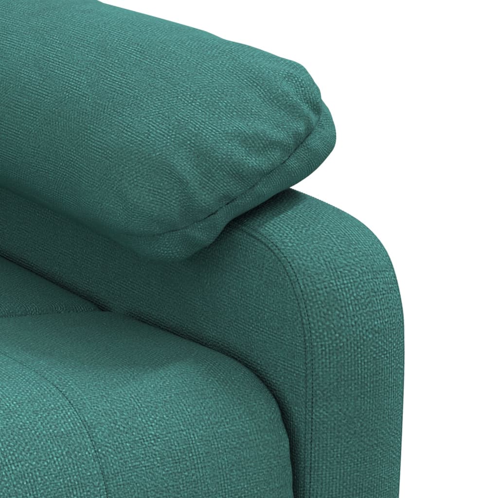 Fauteuil verstelbaar elektrisch stof donkergroen is nu te koop bij PeponiXL, paradijselijk wonen!