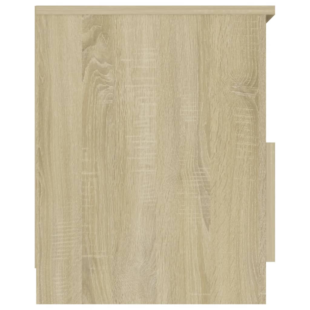 Nachtkastje 40x40x50 cm bewerkt hout sonoma eikenkleurig is nu te koop bij PeponiXL, paradijselijk wonen!