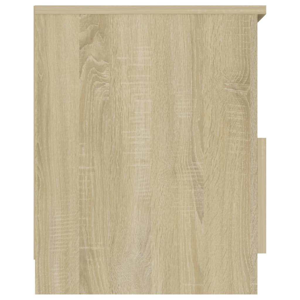 Nachtkastjes 2 st 40x40x50 cm bewerkt hout sonoma eikenkleurig is nu te koop bij PeponiXL, paradijselijk wonen!
