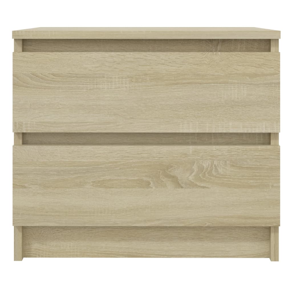 Nachtkastjes 2 st 50x39x43,5 cm bewerkt hout sonoma eikenkleur is nu te koop bij PeponiXL, paradijselijk wonen!