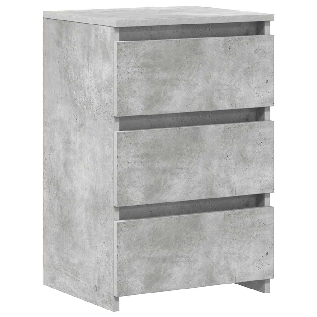 Nachtkastjes 2 st 40x35x62,5 cm bewerkt hout betongrijs is nu te koop bij PeponiXL, paradijselijk wonen!