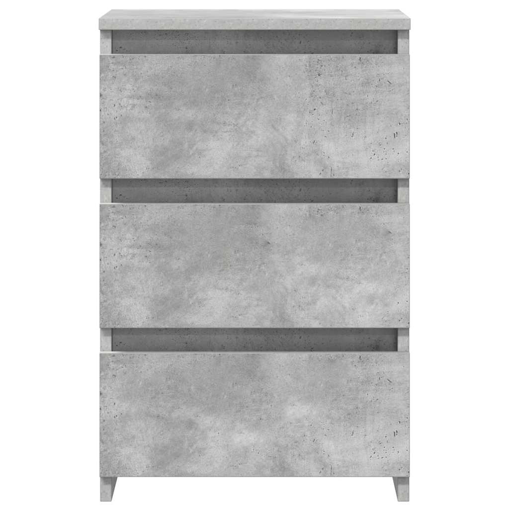 Nachtkastjes 2 st 40x35x62,5 cm bewerkt hout betongrijs is nu te koop bij PeponiXL, paradijselijk wonen!