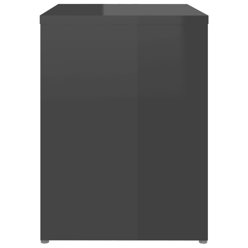 Nachtkastjes 2 st 40x30x40 cm bewerkt hout hoogglans grijs is nu te koop bij PeponiXL, paradijselijk wonen!