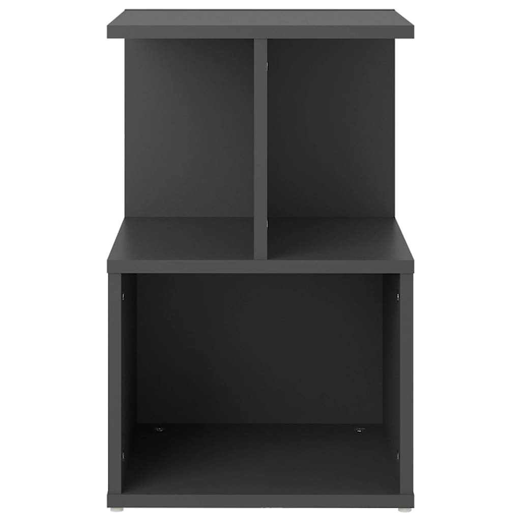 Nachtkastjes 2 st 35x35x55 cm bewerkt hout grijs is nu te koop bij PeponiXL, paradijselijk wonen!