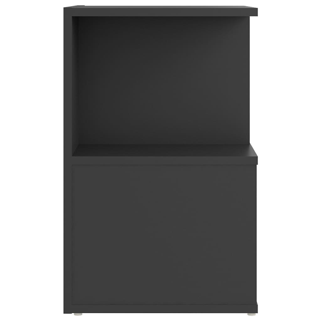 Nachtkastjes 2 st 35x35x55 cm bewerkt hout grijs is nu te koop bij PeponiXL, paradijselijk wonen!