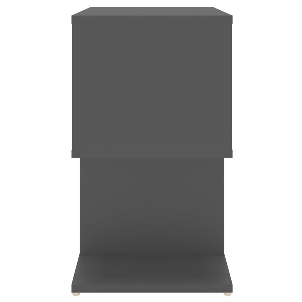 Nachtkastjes 2 st 50x30x51,5 cm bewerkt hout grijs is nu te koop bij PeponiXL, paradijselijk wonen!
