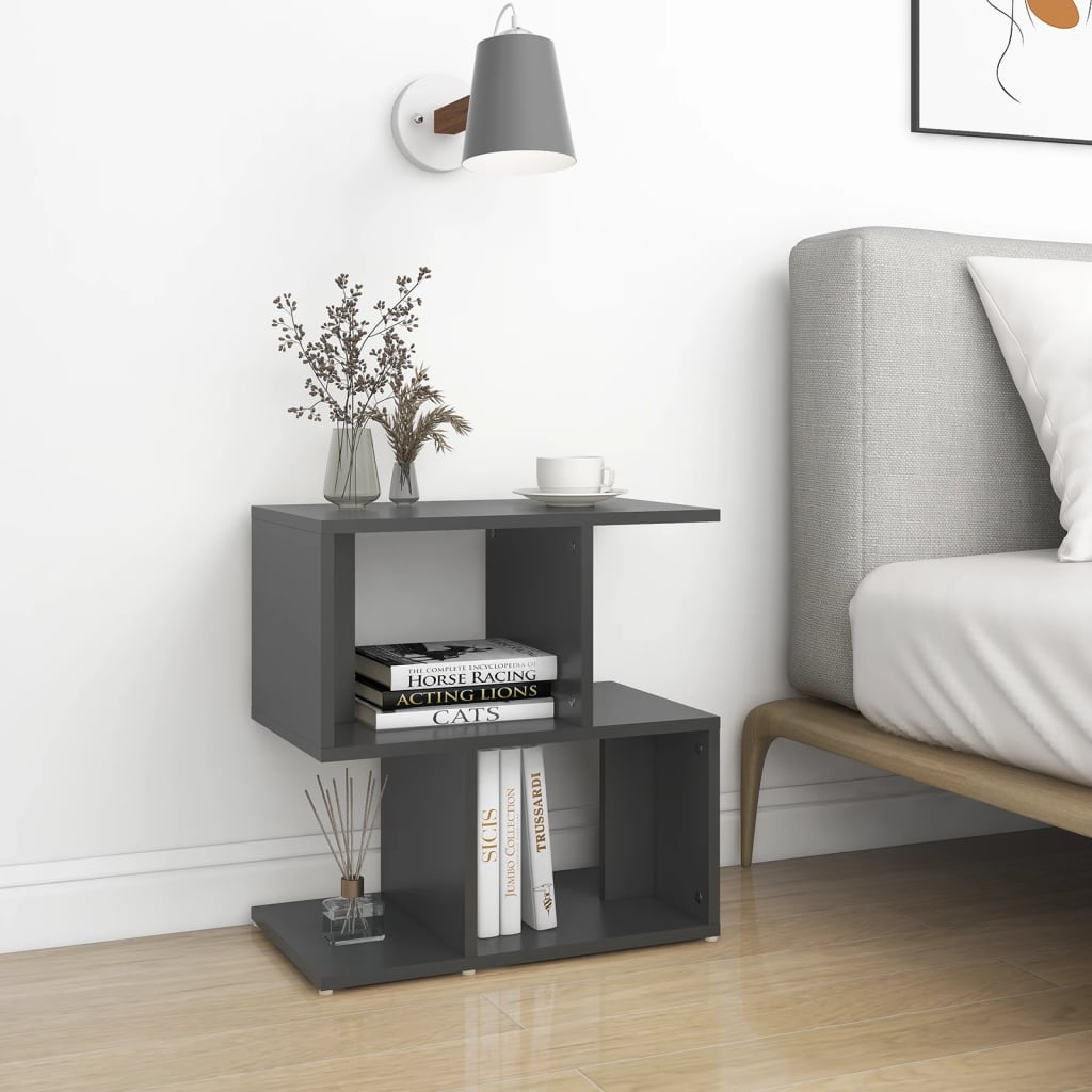 Nachtkastjes 2 st 50x30x51,5 cm bewerkt hout grijs is nu te koop bij PeponiXL, paradijselijk wonen!