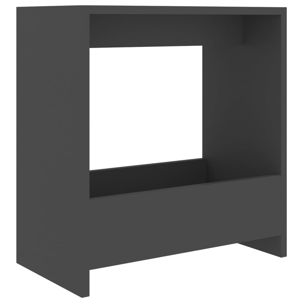 Bijzettafel 50x26x50 cm spaanplaat grijs