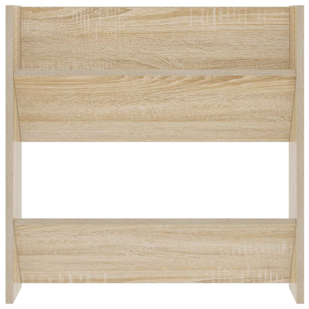 Wandschoenenkast 60x18x60 cm spaanplaat sonoma eikenkleurig is nu te koop bij PeponiXL, paradijselijk wonen!