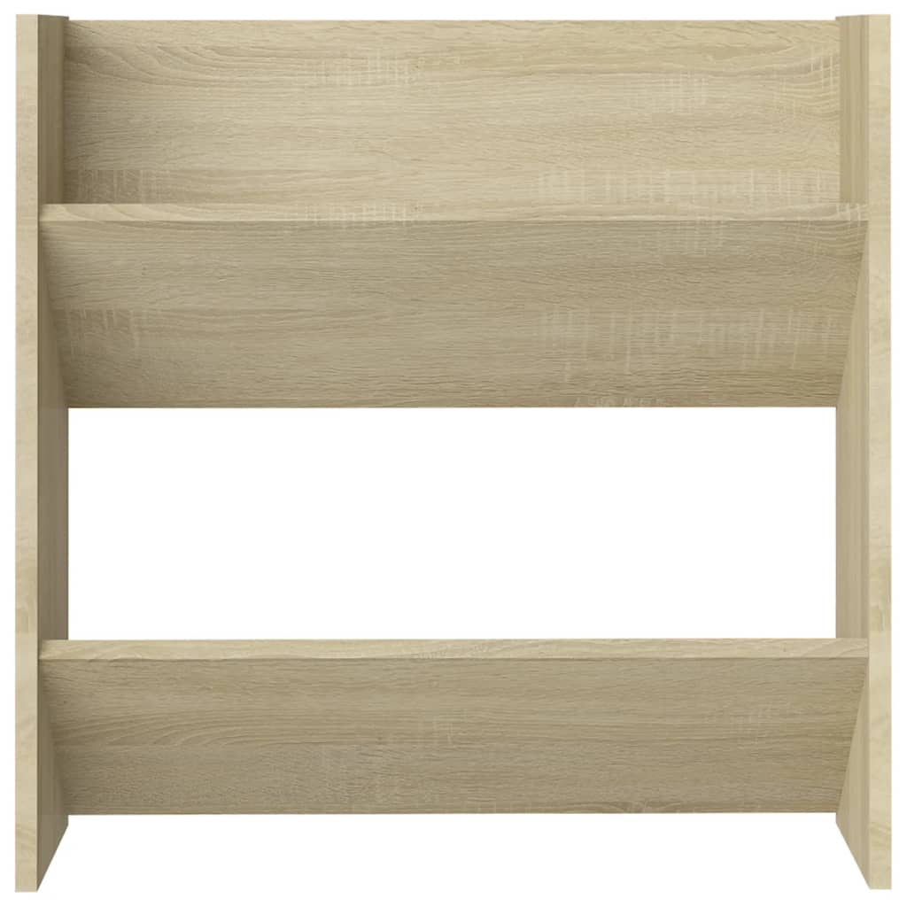 Wandschoenenkasten 2 st 60x18x60 cm spaanplaat sonoma eiken is nu te koop bij PeponiXL, paradijselijk wonen!