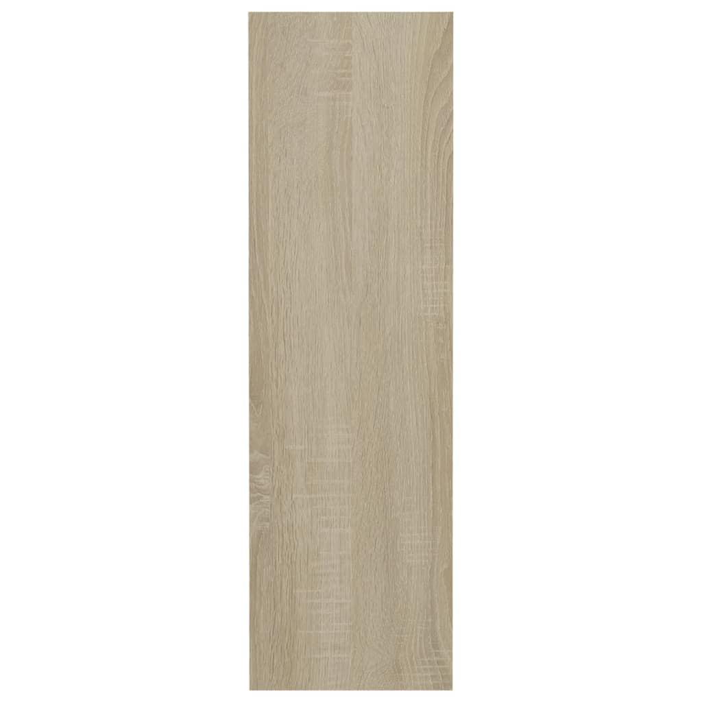 Wandschoenenkasten 2 st 60x18x60 cm spaanplaat sonoma eiken is nu te koop bij PeponiXL, paradijselijk wonen!