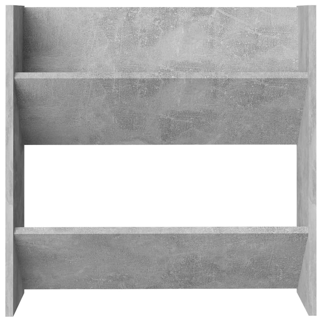 Wandschoenenkast 60x18x60 cm spaanplaat betongrijs is nu te koop bij PeponiXL, paradijselijk wonen!